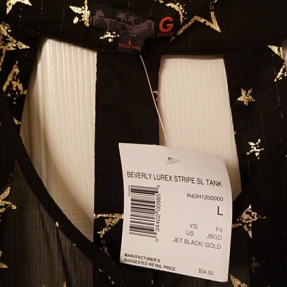 G by Guess Sheer Button Up Tank - Picture 2 of 6